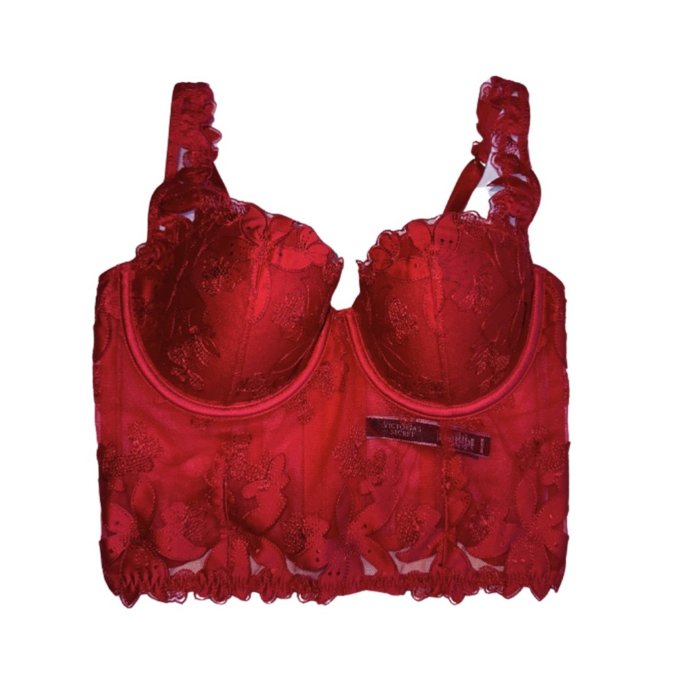 Victoria's Secret Floral Lace Corset Top